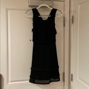 ++Sandro Black Fringe Dress++